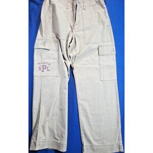 RPL RL-67 Ralph Lauren Polo Jeans Company Cargo Kahaki Pants Men's Size 32 X 30